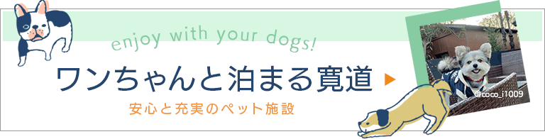 ワンちゃんと泊まる寛道
