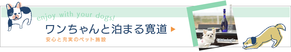 ワンちゃんと泊まる寛道