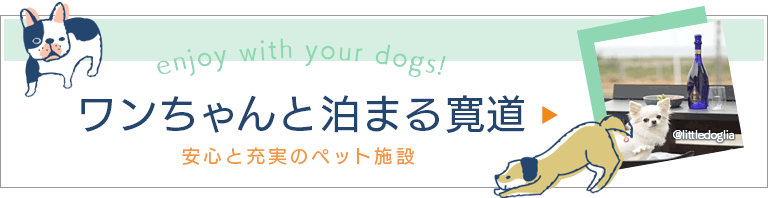 ワンちゃんと泊まる寛道