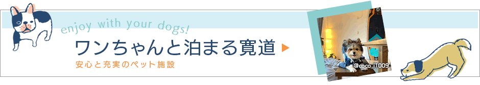 ワンちゃんと泊まる寛道